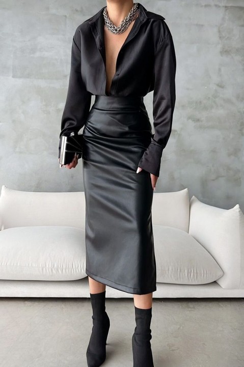 Пола MAFROZA BLACK, Цвят: черен, IVET.BG - Твоят онлайн бутик.