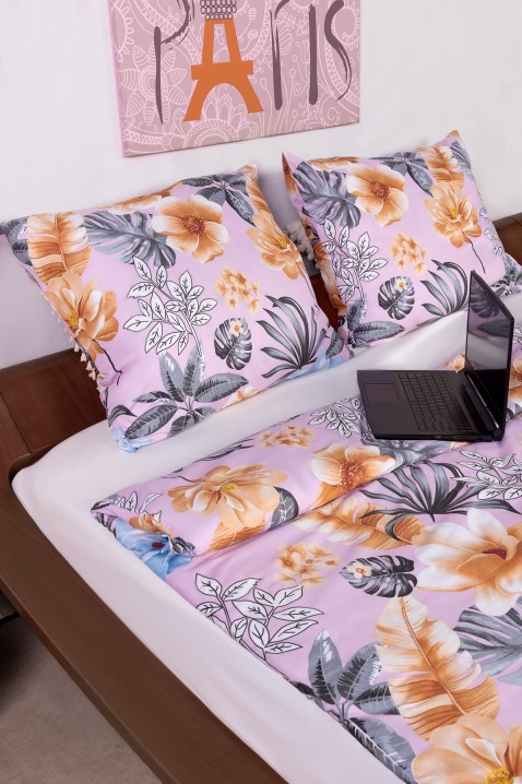 Спален комплект FRANSHISA 155 x 200 cm памучен сатен, Цвят: многоцветен, IVET.BG - Твоят онлайн бутик.