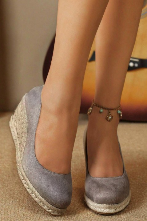 Дамски обувки ANOLMA GREY, Цвят: светлосив, IVET.BG - Твоят онлайн бутик.