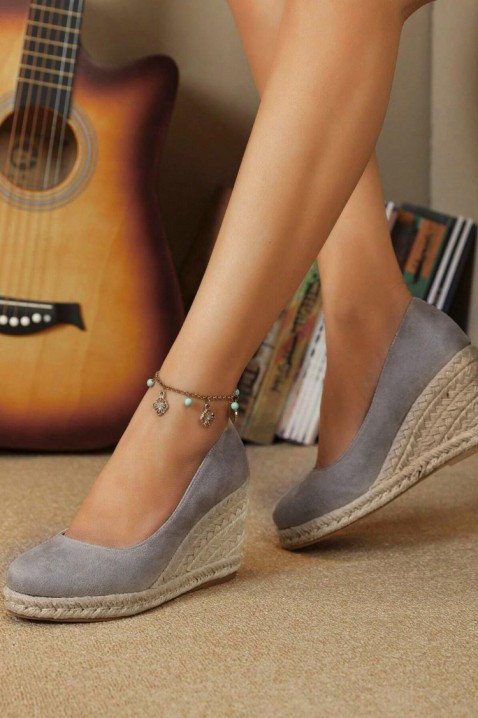 Дамски обувки ANOLMA GREY, Цвят: светлосив, IVET.BG - Твоят онлайн бутик.