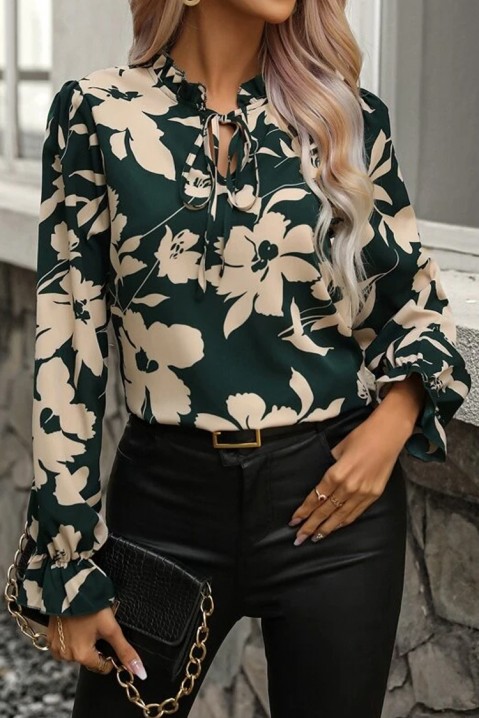 Дамска блуза MARLIA, Цвят: тъмнозелен, IVET.BG - Твоят онлайн бутик.