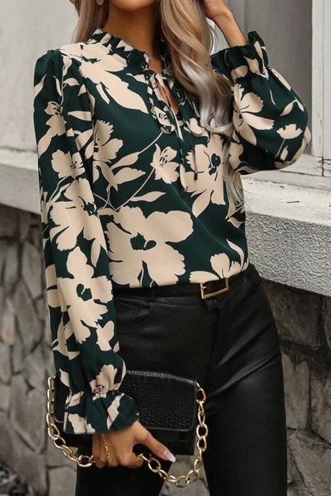 Дамска блуза MARLIA, Цвят: тъмнозелен, IVET.BG - Твоят онлайн бутик.