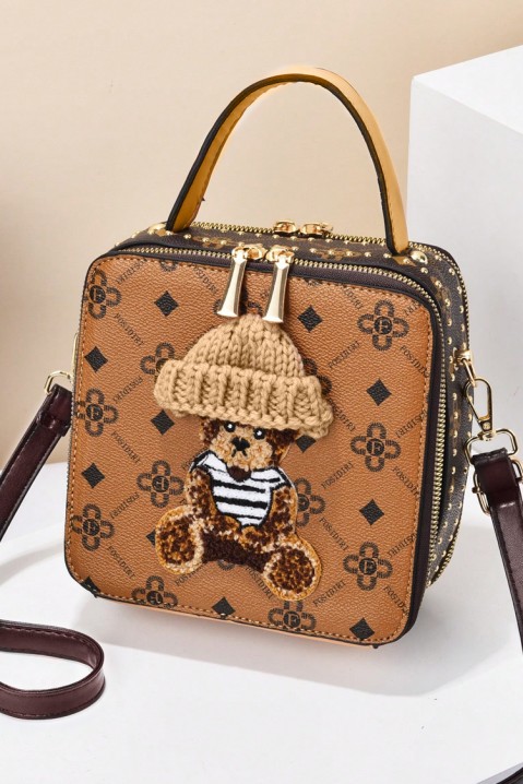 Дамска чанта BORENSA BROWN, Цвят: кафяв, IVET.BG - Твоят онлайн бутик.