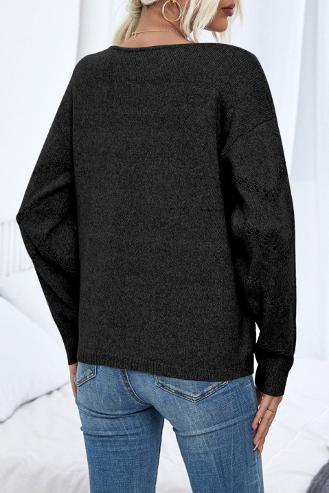 Пуловер RALINESA BLACK, Цвят: черен, IVET.BG - Твоят онлайн бутик.