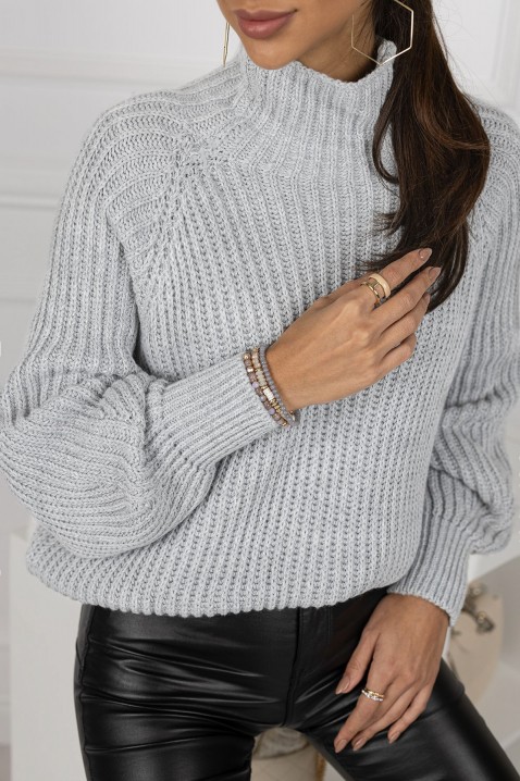 Пуловер DOMERTA GREY, Цвят: сив, IVET.BG - Твоят онлайн бутик.