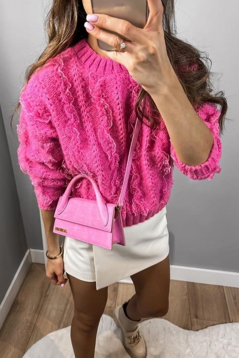 Пуловер KABRESA, Цвят: фуксия, IVET.BG - Твоят онлайн бутик.