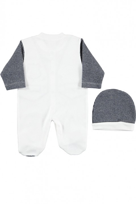 Бебешки комплект за момче DORSIFI, Цвят: синьо и бяло, IVET.BG - Твоят онлайн бутик.