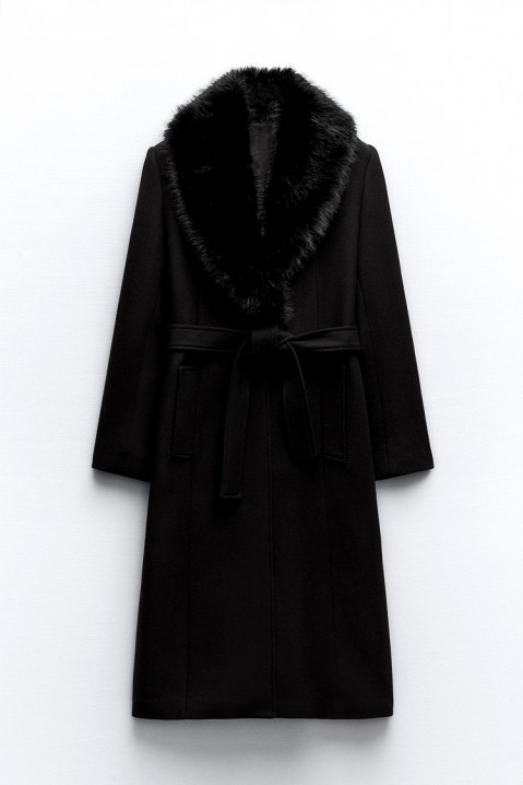 Палто OVERSINA BLACK, Цвят: черен, IVET.BG - Твоят онлайн бутик.