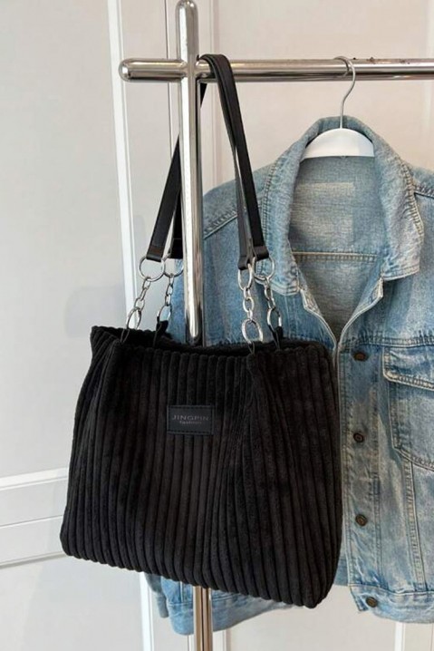 Дамска чанта SOMELARA BLACK, Цвят: черен, IVET.BG - Твоят онлайн бутик.