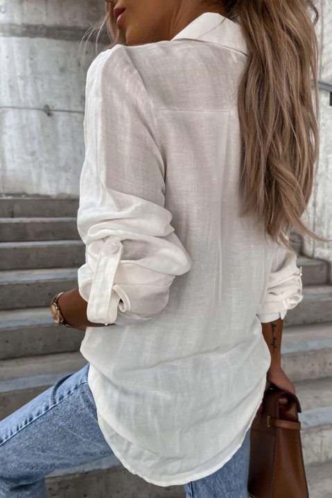 Дамска риза FANORA WHITE, Цвят: бял, IVET.BG - Твоят онлайн бутик.