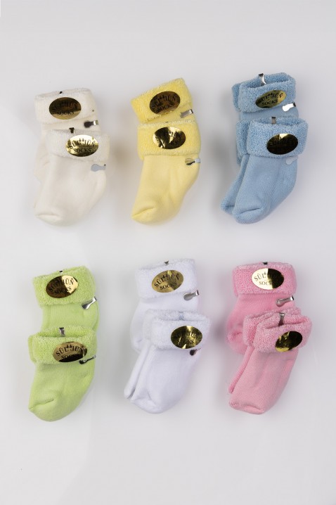Комплект от 12 броя бебешки чорапи LAROSI, Цвят: многоцветен, IVET.BG - Твоят онлайн бутик.