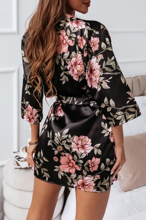 Комплект пижама с халат TOLZERA BLACK, Цвят: черен, IVET.BG - Твоят онлайн бутик.