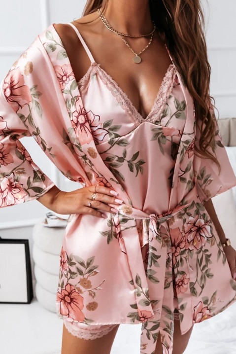 Комплект пижама с халат TOLZERA PINK, Цвят: розов, IVET.BG - Твоят онлайн бутик.