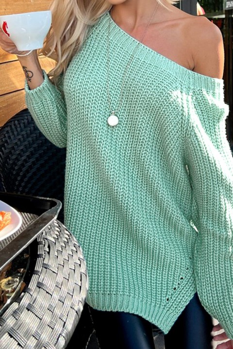 Пуловер SAROMENA SKY, Цвят: небесно синьо, IVET.BG - Твоят онлайн бутик.