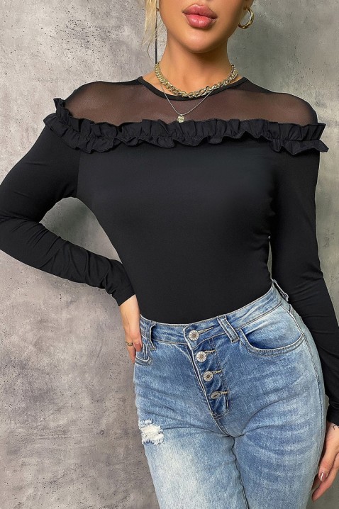 Дамска блуза BROMELSA, Цвят: черен, IVET.BG - Твоят онлайн бутик.