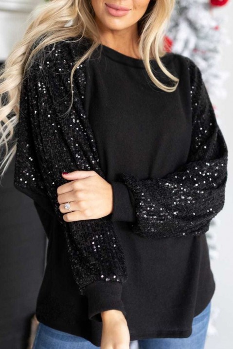 Дамска блуза FILORA BLACK, Цвят: черен, IVET.BG - Твоят онлайн бутик.