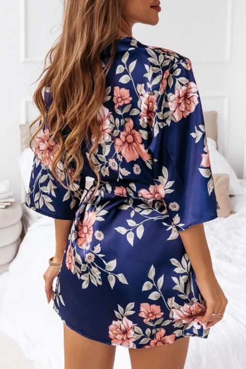 Комплект пижама с халат TOLZERA NAVY, Цвят: тъмносин, IVET.BG - Твоят онлайн бутик.