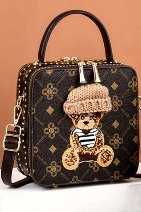 Дамска чанта BORENSA DARK BROWN, Цвят: кафяв, IVET.BG - Твоят онлайн бутик.