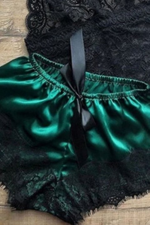 Пижама RENDILSA, Цвят: зелен с черен, IVET.BG - Твоят онлайн бутик.