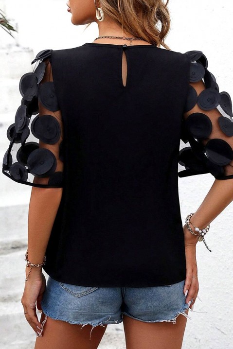 Дамска блуза LOSELINA BLACK, Цвят: черен, IVET.BG - Твоят онлайн бутик.