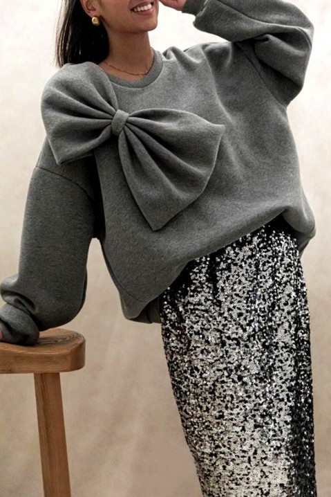 Дамска блуза KORIELA GREY, Цвят: сив, IVET.BG - Твоят онлайн бутик.
