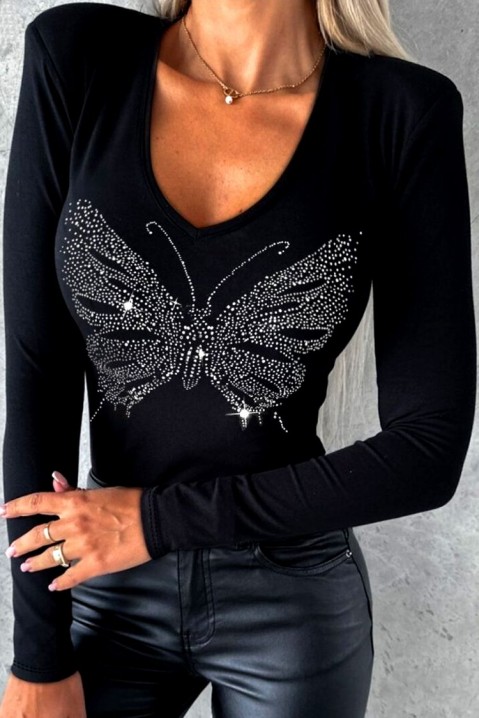 Дамска блуза MARIESA BLACK, Цвят: черен, IVET.BG - Твоят онлайн бутик.