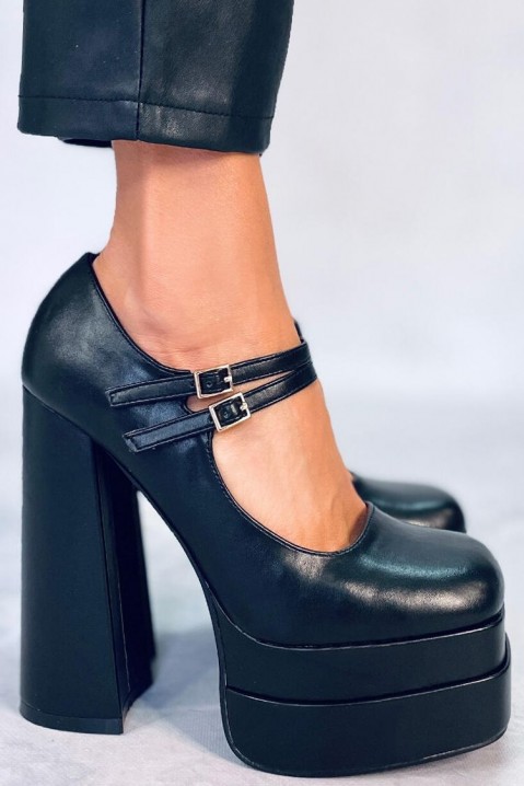 Дамски обувки FREHEVA BLACK, Цвят: черен, IVET.BG - Твоят онлайн бутик.