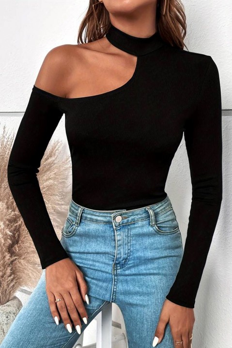 Дамска блуза NIENTA BLACK, Цвят: черен, IVET.BG - Твоят онлайн бутик.