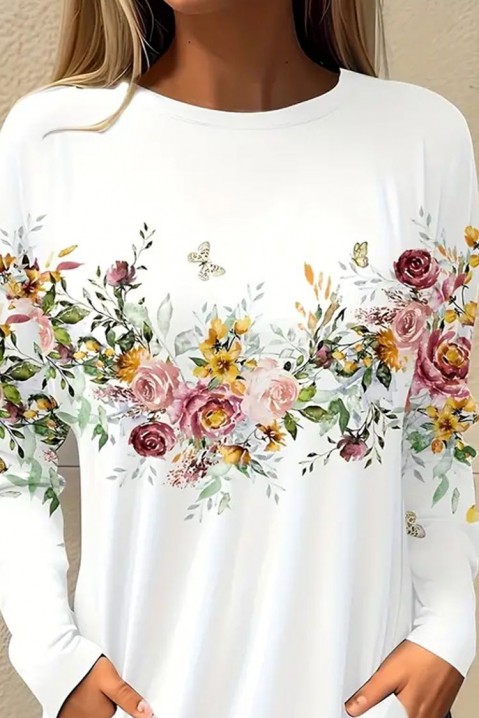 Дамска блуза SURENDA, Цвят: бял, IVET.BG - Твоят онлайн бутик.