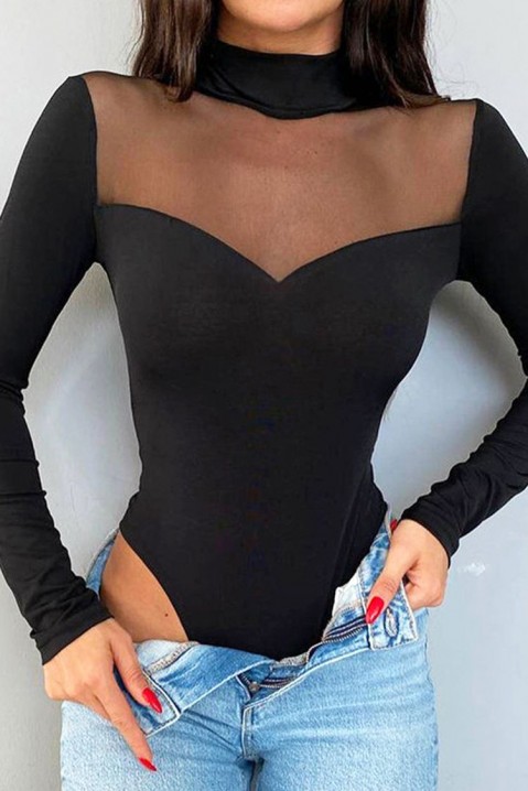 Боди - блуза FORISA, Цвят: черен, IVET.BG - Твоят онлайн бутик.