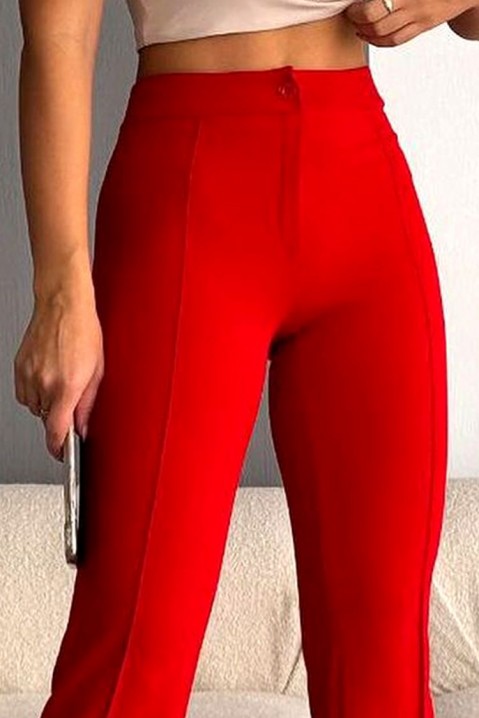 Панталон LEOTINA RED, Цвят: червен, IVET.BG - Твоят онлайн бутик.