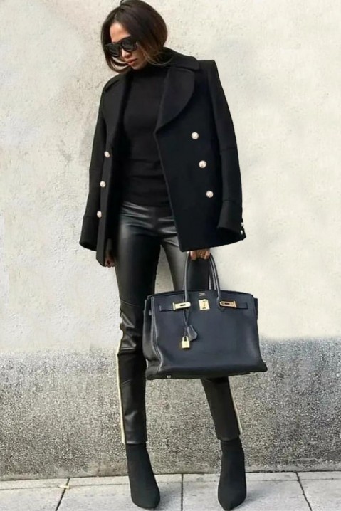 Палто VELEGA, Цвят: черен, IVET.BG - Твоят онлайн бутик.