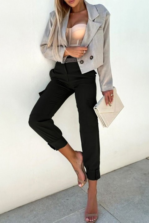 Панталон BOLIARA BLACK, Цвят: черен, IVET.BG - Твоят онлайн бутик.