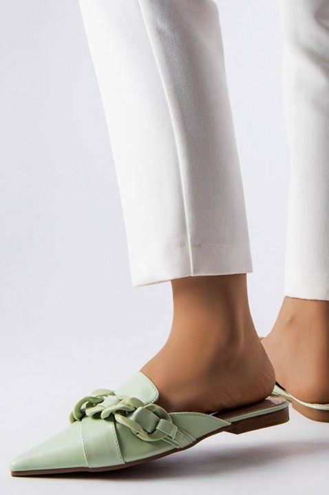Дамски чехли BATENDA GREEN, Цвят: зелен, IVET.BG - Твоят онлайн бутик.