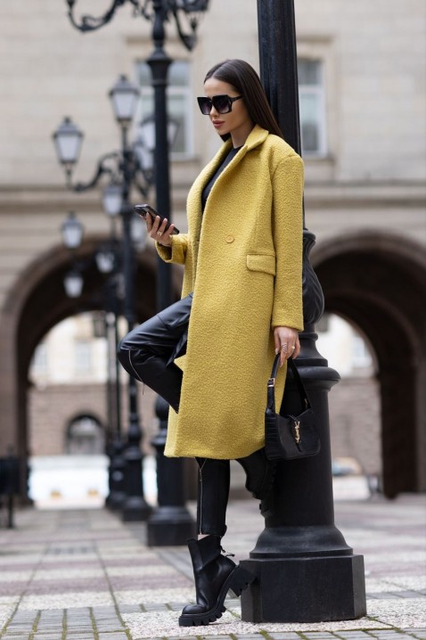 Палто GROMELTA YELLOW, Цвят: жълт, IVET.BG - Твоят онлайн бутик.