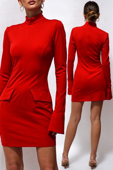 Рокля STILOMA RED, Цвят: червен, IVET.BG - Твоят онлайн бутик.