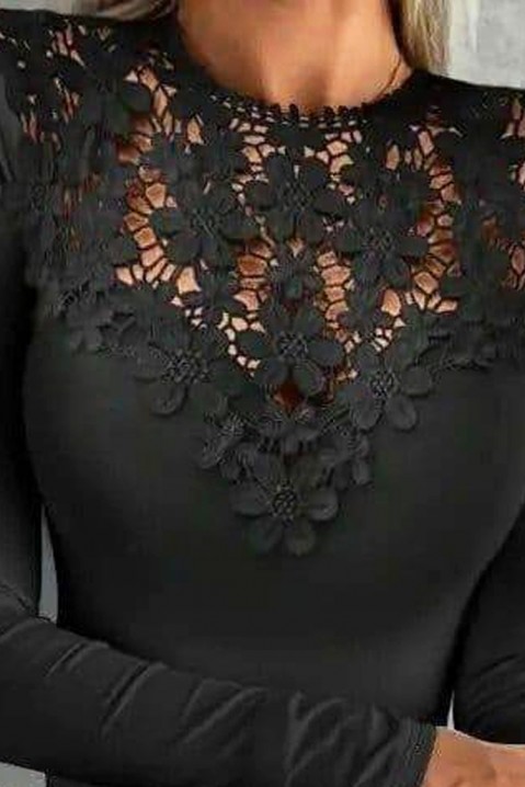 Дамска блуза BALMORDA, Цвят: черен, IVET.BG - Твоят онлайн бутик.