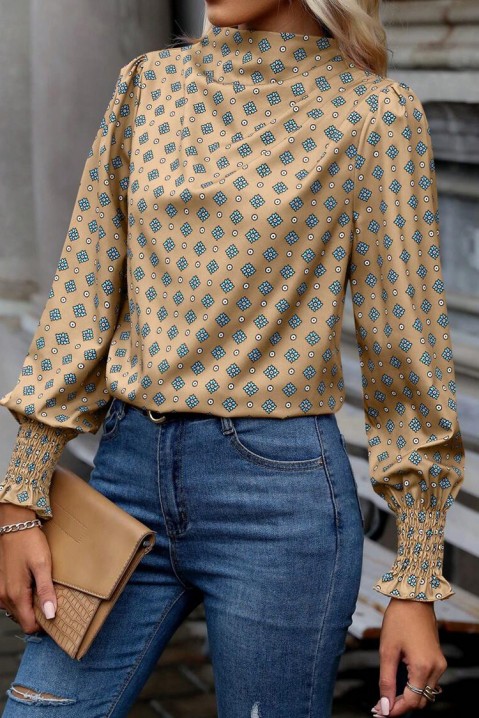 Дамска блуза LISOLDA BEIGE, Цвят: беж, IVET.BG - Твоят онлайн бутик.