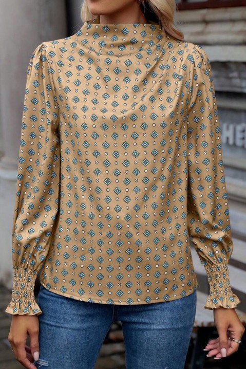 Дамска блуза LISOLDA BEIGE, Цвят: беж, IVET.BG - Твоят онлайн бутик.