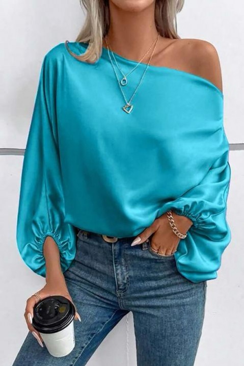 Дамска блуза PEROLMEDA SKY, Цвят: светлосин, IVET.BG - Твоят онлайн бутик.