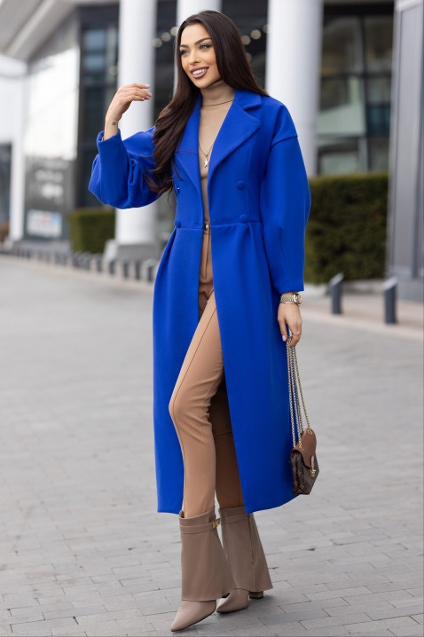 Палто VREMOVA BLUE, Цвят: син, IVET.BG - Твоят онлайн бутик.