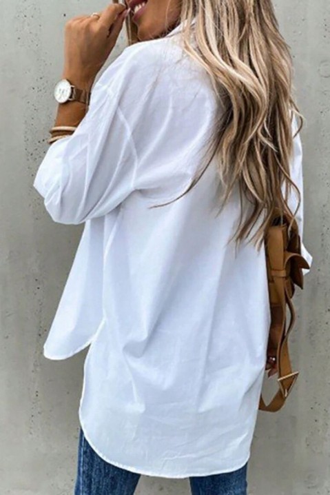Дамска риза TENTAVA WHITE, Цвят: бял, IVET.BG - Твоят онлайн бутик.