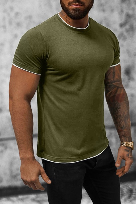 Мъжка тениска MAORESO KHAKI, Цвят: каки, IVET.BG - Твоят онлайн бутик.