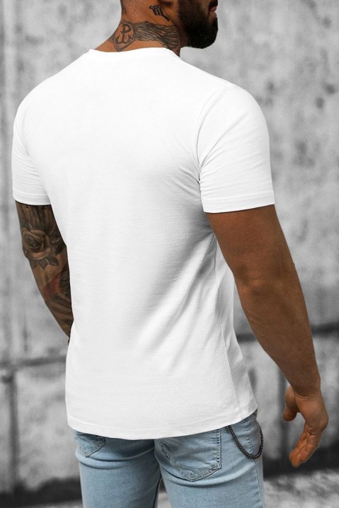Мъжка тениска SELION, Цвят: бял, IVET.BG - Твоят онлайн бутик.