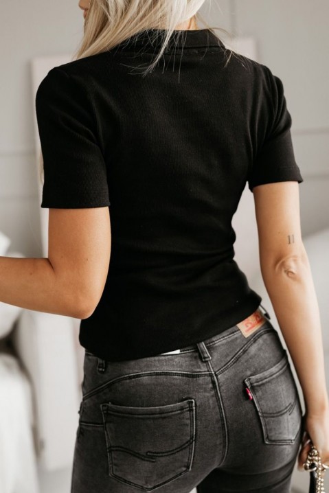 Дамска блуза MONTALSA BLACK, Цвят: черен, IVET.BG - Твоят онлайн бутик.