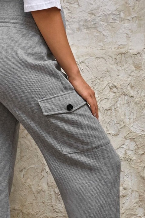 Панталон за бременни BORTENA, Цвят: сив, IVET.BG - Твоят онлайн бутик.