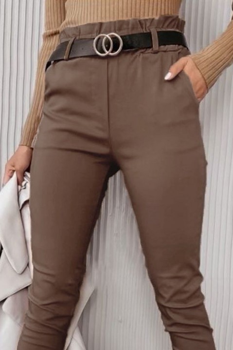 Панталон BONTENA BROWN, Цвят: кафяв, IVET.BG - Твоят онлайн бутик.