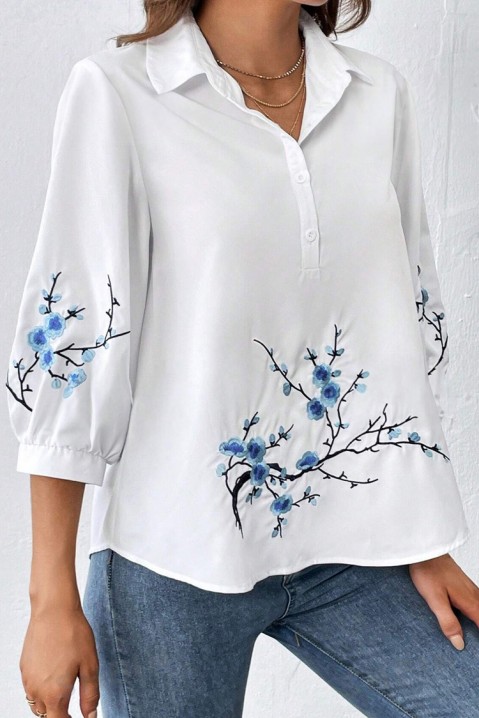 Дамска блуза NOLDESA, Цвят: бял, IVET.BG - Твоят онлайн бутик.