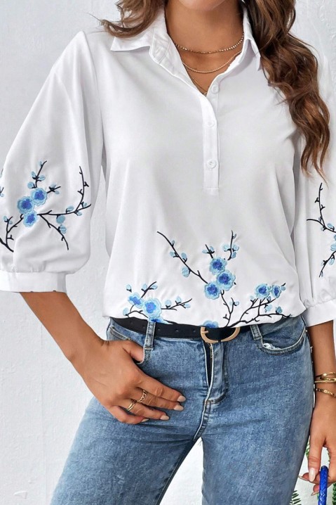 Дамска блуза NOLDESA, Цвят: бял, IVET.BG - Твоят онлайн бутик.