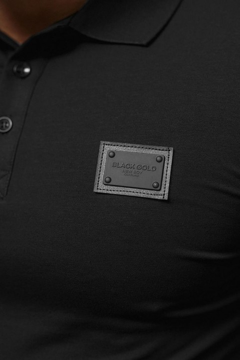 Мъжка тениска FREBOLFO BLACK, Цвят: черен, IVET.BG - Твоят онлайн бутик.